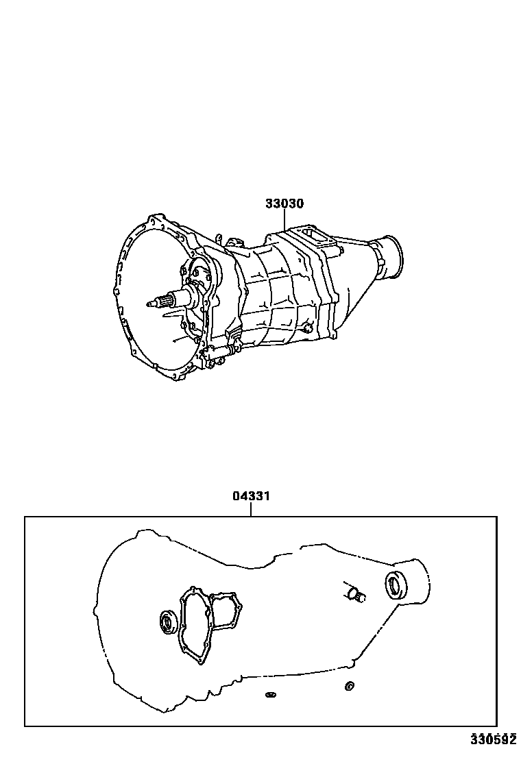 3301 — TRANSAXLE OR TRANSMISSION ASSY & GASKET KIT (MTM)