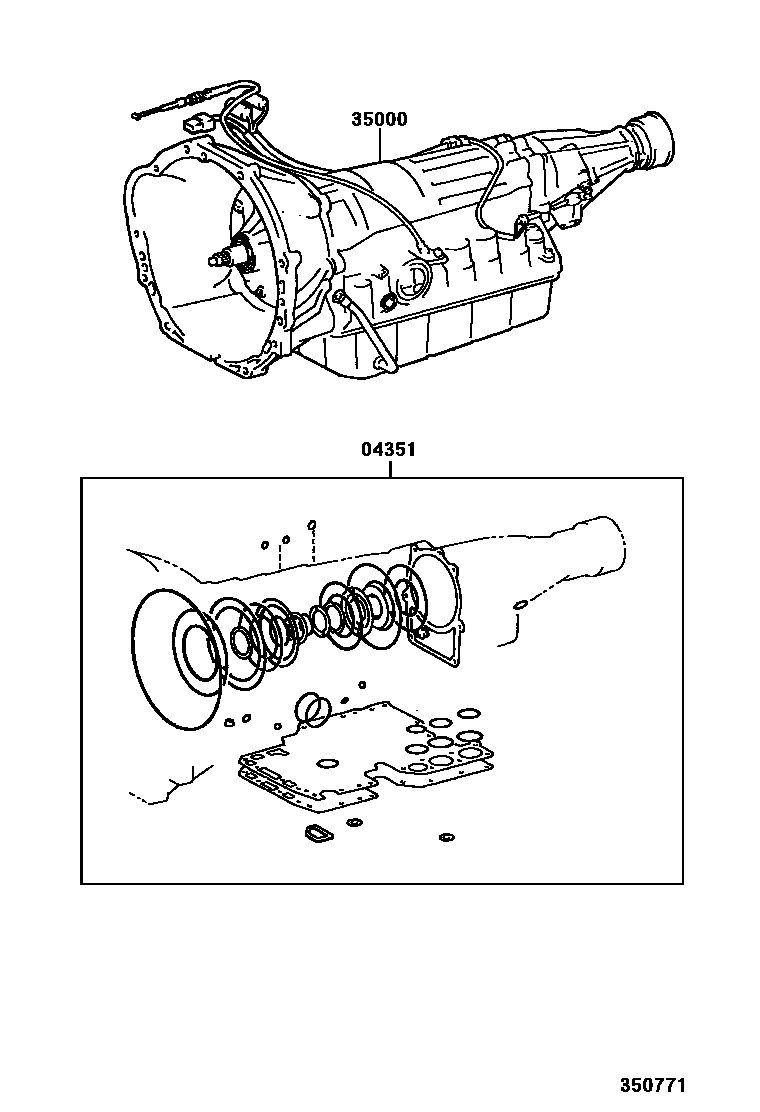 3501 — TRANSAXLE OR TRANSMISSION ASSY & GASKET KIT (ATM)