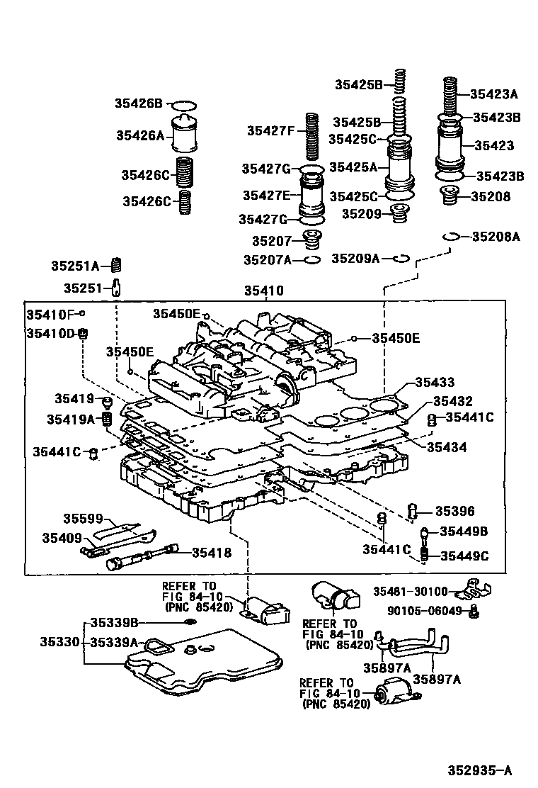 3512 — VALVE BODY & OIL STRAINER (ATM)