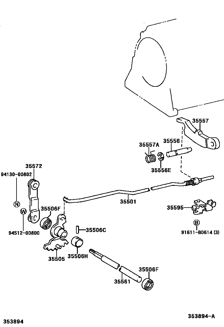 3513 — THROTTLE LINK & VALVE LEVER (ATM)