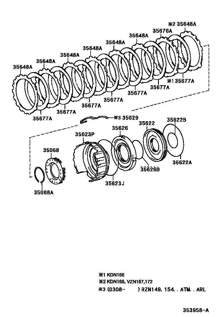 3509 — BRAKE NO.3, 1ST & REVERSE BRAKE (ATM)