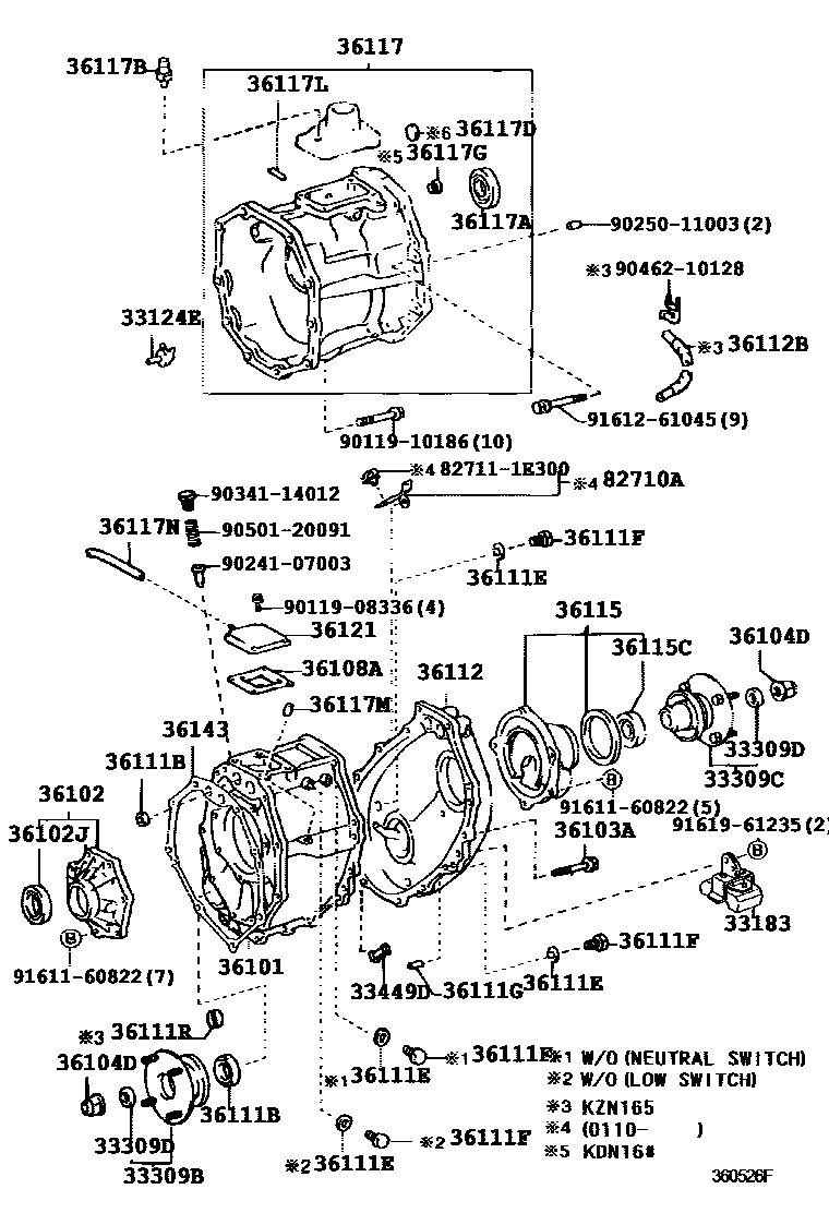 3609 — TRANSFER CASE & EXTENSION HOUSING