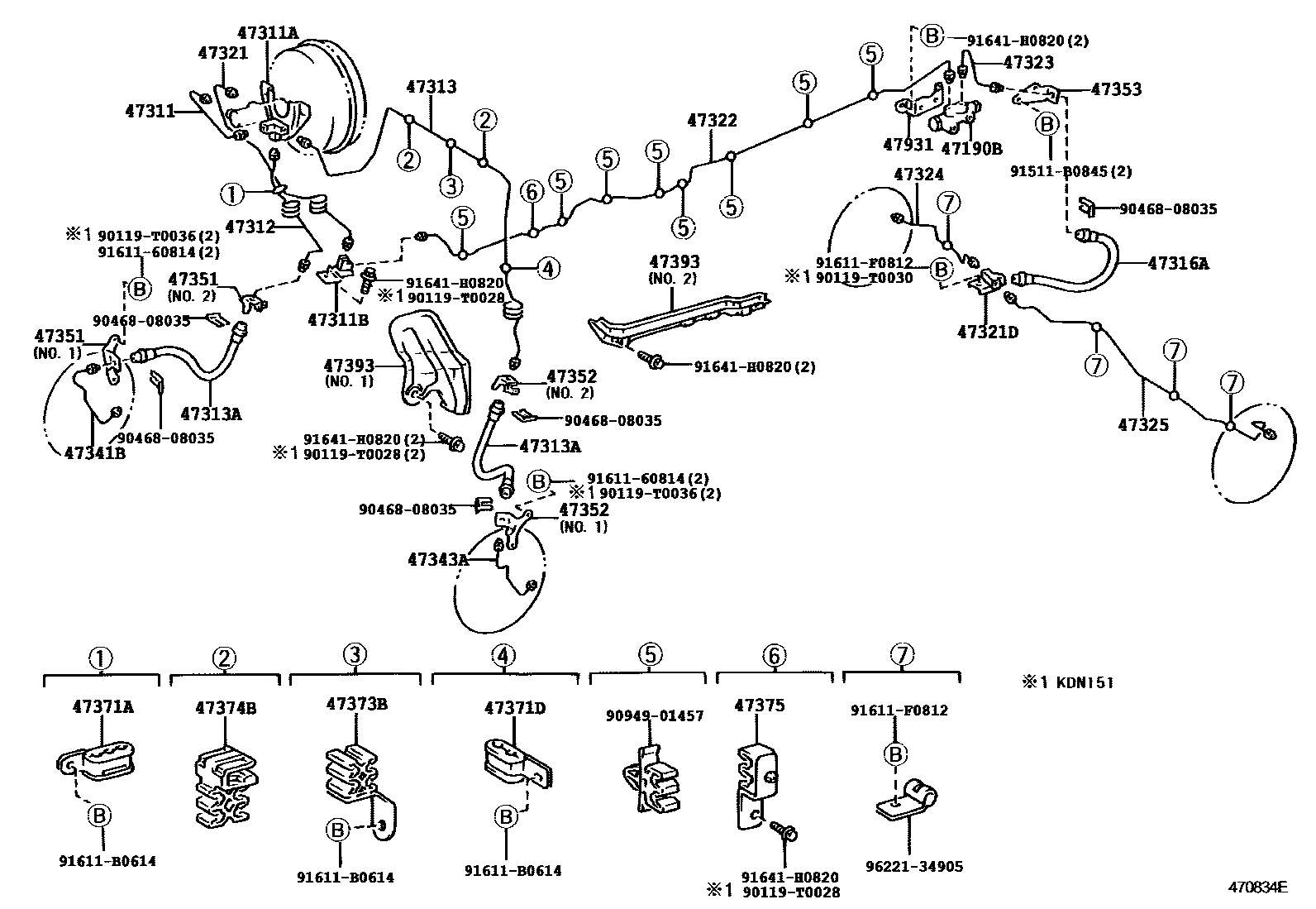 4708 — BRAKE TUBE & CLAMP