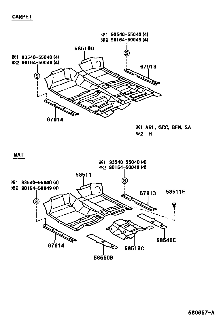5854 — FLOOR MAT & SILENCER PAD