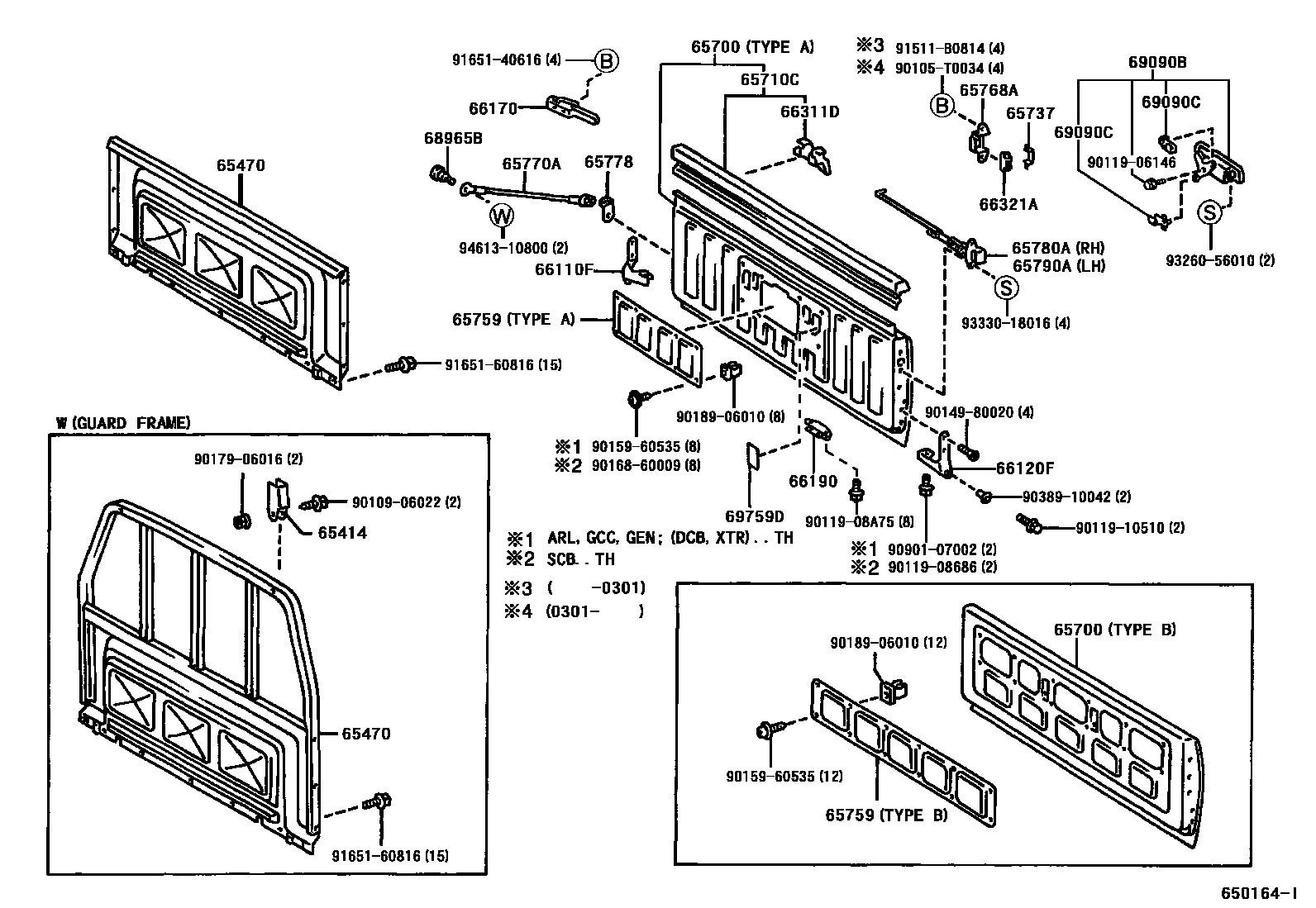 6553 — REAR BODY GUARD FRAME & TAIL GATE
