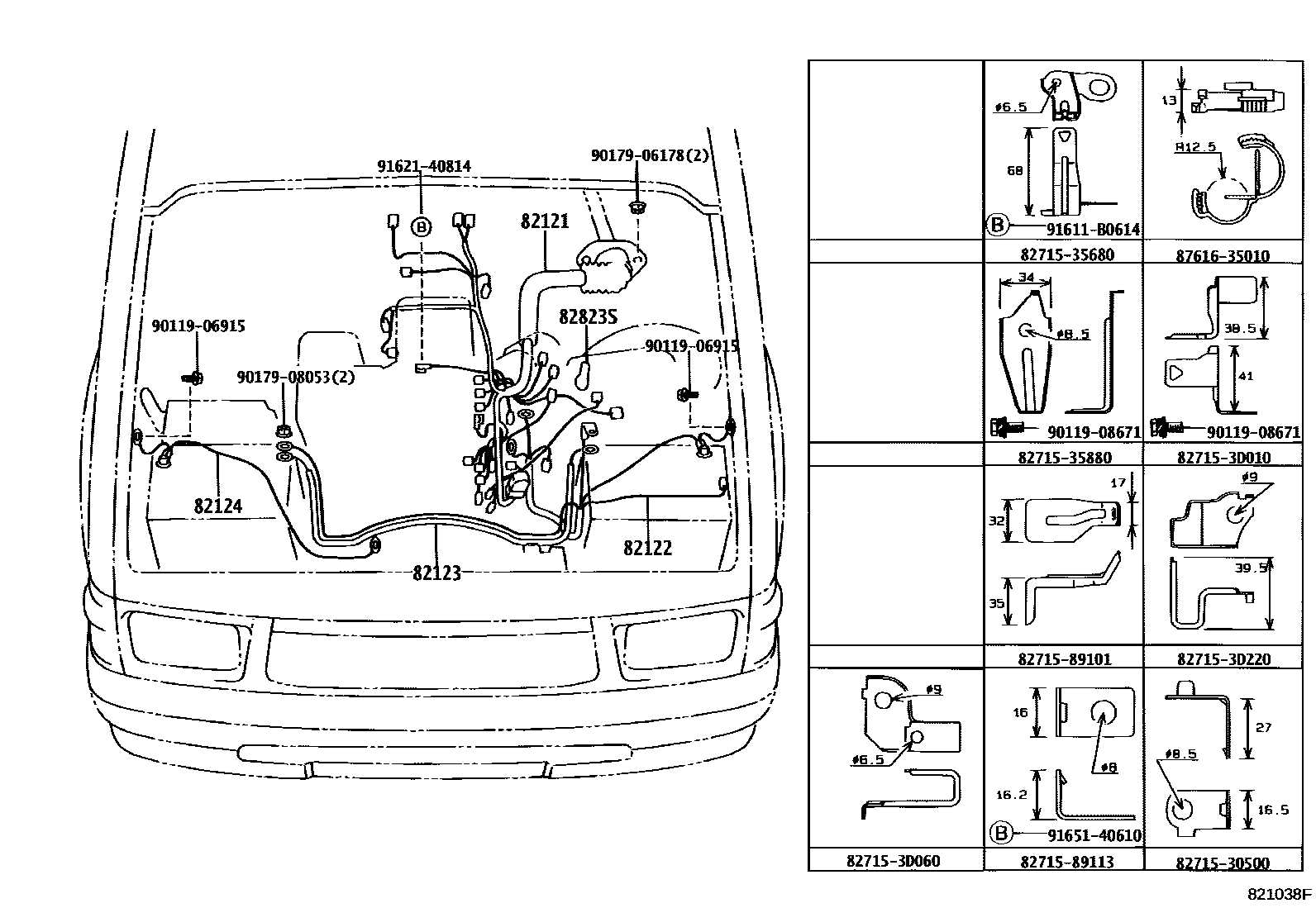 8202 — WIRING & CLAMP