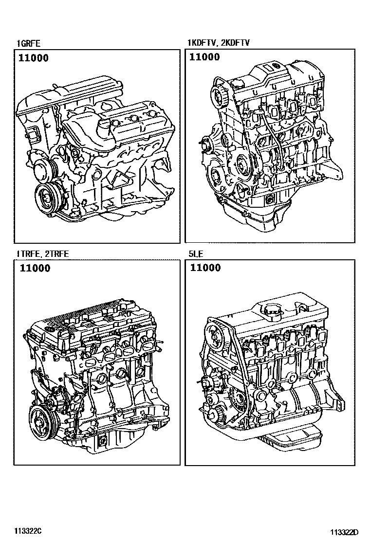 1101 — PARTIAL ENGINE ASSEMBLY