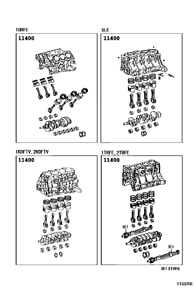 1102 — SHORT BLOCK ASSEMBLY