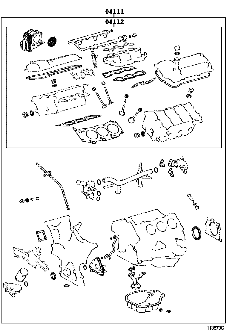 1103 — ENGINE OVERHAUL GASKET KIT