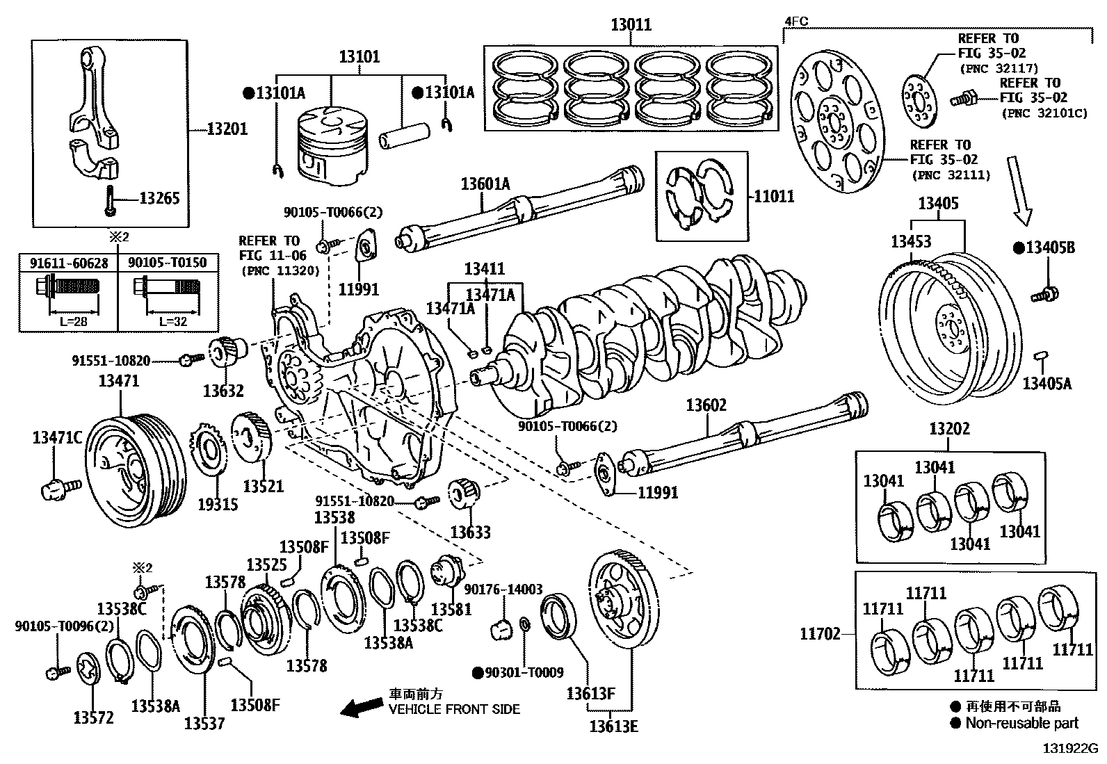 1301 — CRANKSHAFT & PISTON