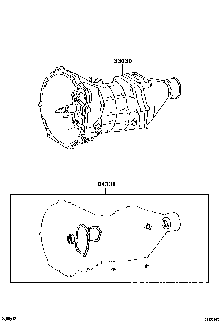 3301 — TRANSAXLE OR TRANSMISSION ASSY & GASKET KIT (MTM)