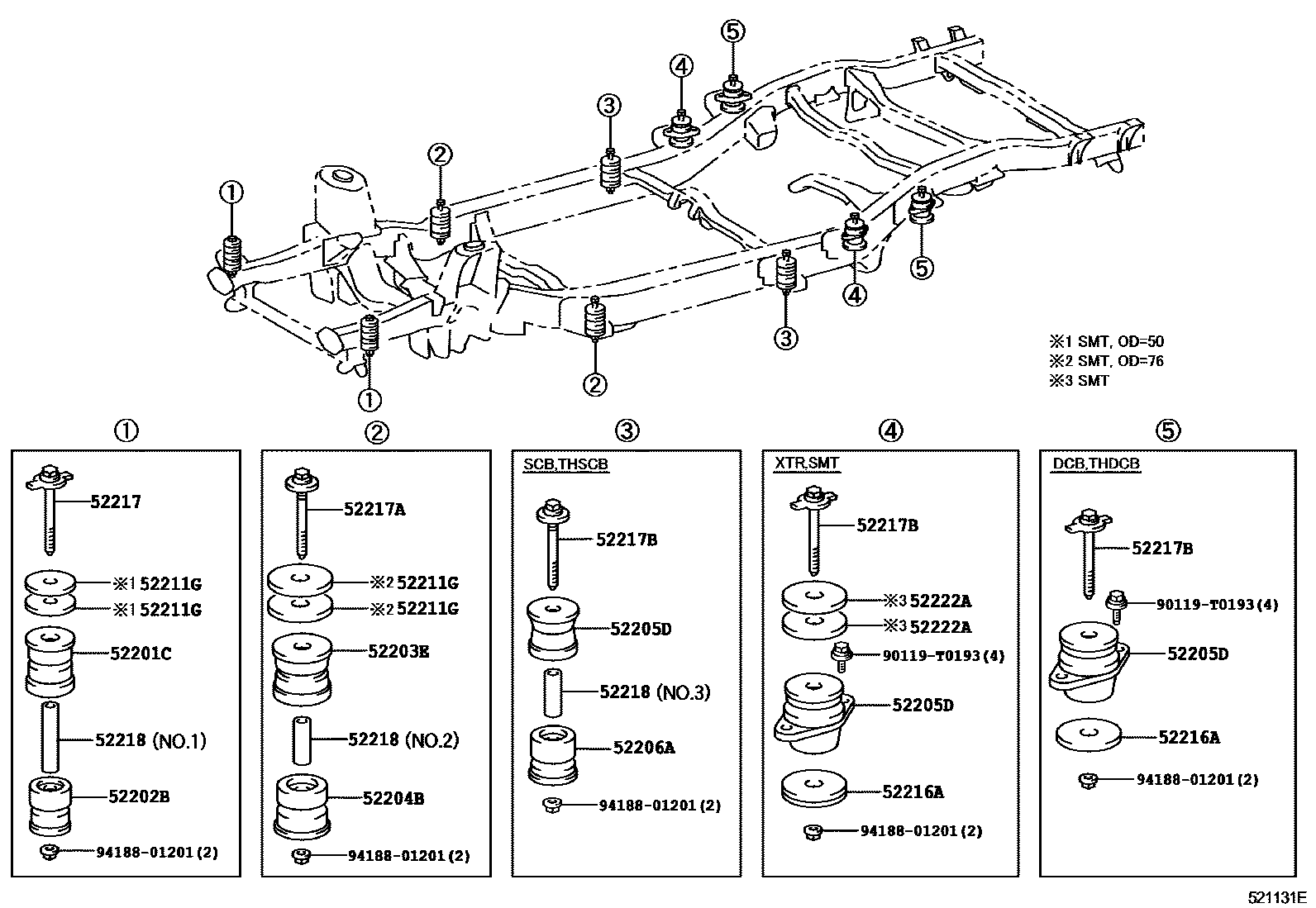 5251 — CAB MOUNTING & BODY MOUNTING