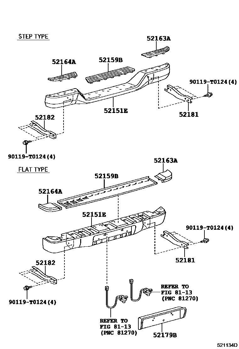 5253 — REAR BUMPER & BUMPER STAY