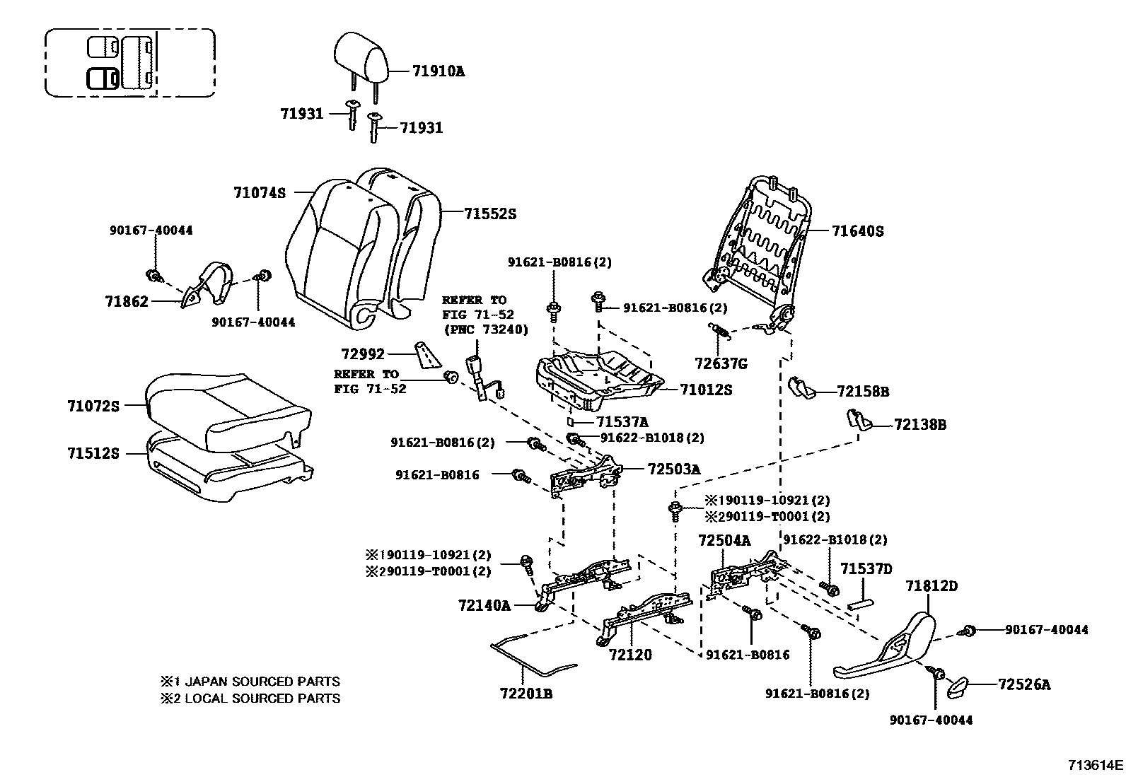 7151 — SEAT & SEAT TRACK