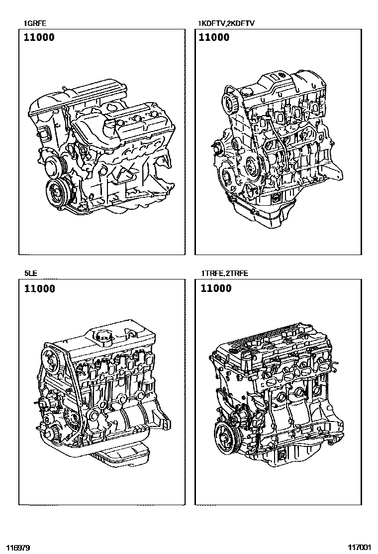 1101 — PARTIAL ENGINE ASSEMBLY