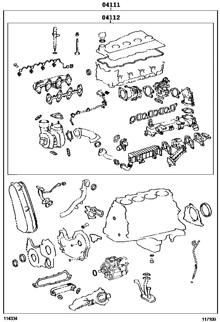 1103 — ENGINE OVERHAUL GASKET KIT