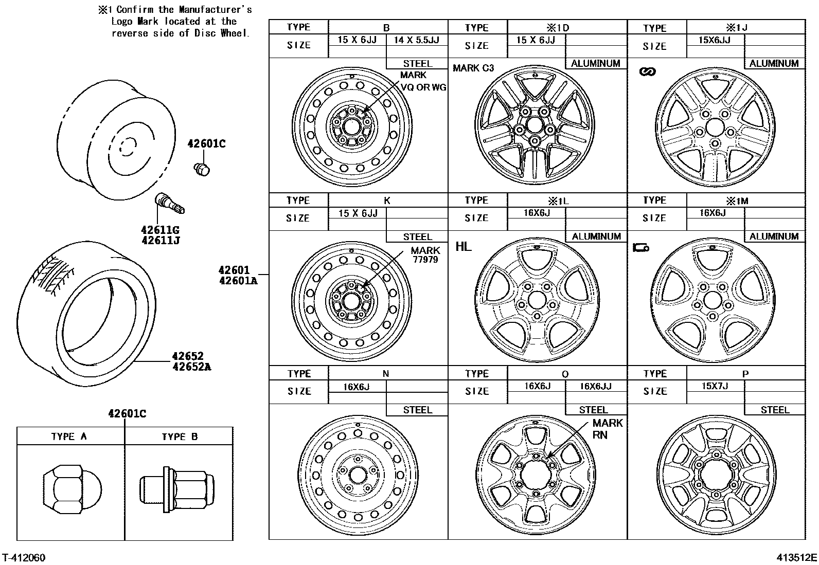 4103 — DISC WHEEL & WHEEL CAP
