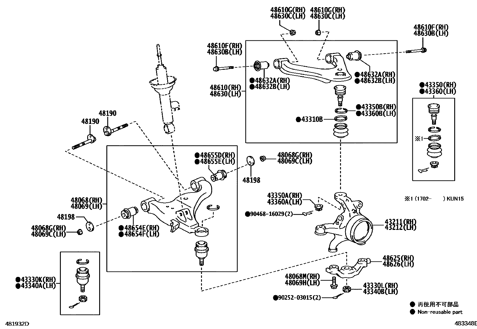 4802 — FRONT AXLE ARM & STEERING KNUCKLE