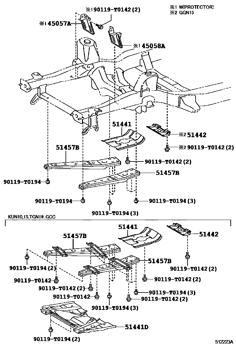 5152 — SUSPENSION CROSSMEMBER & UNDER COVER