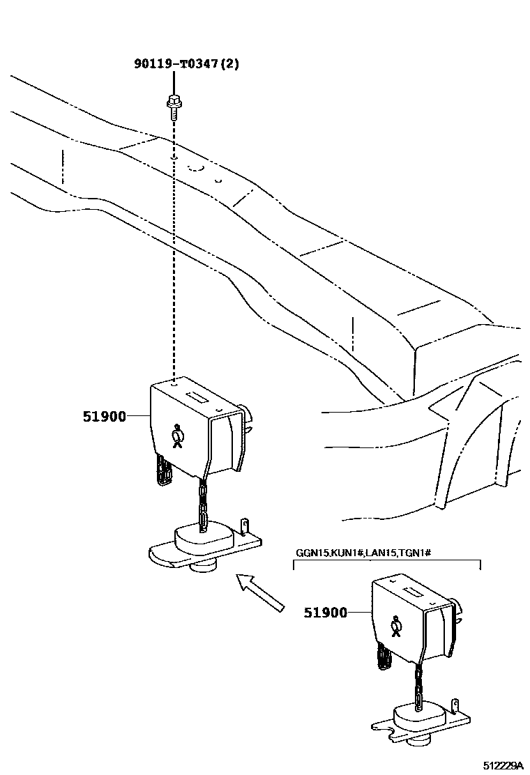 5153 — SPARE WHEEL CARRIER