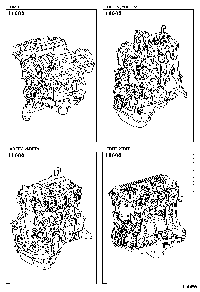 1101 — PARTIAL ENGINE ASSEMBLY