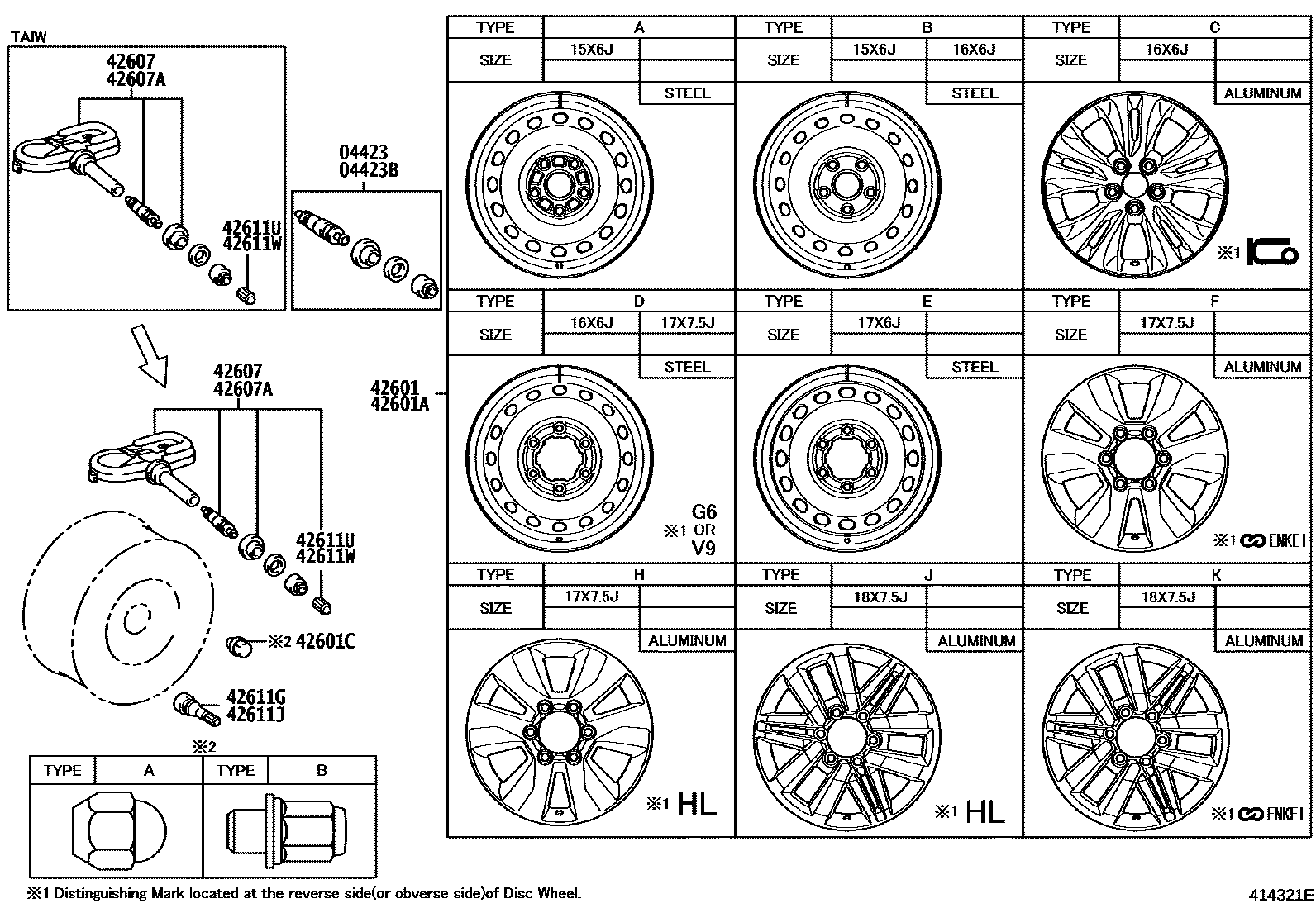 4103 — DISC WHEEL & WHEEL CAP