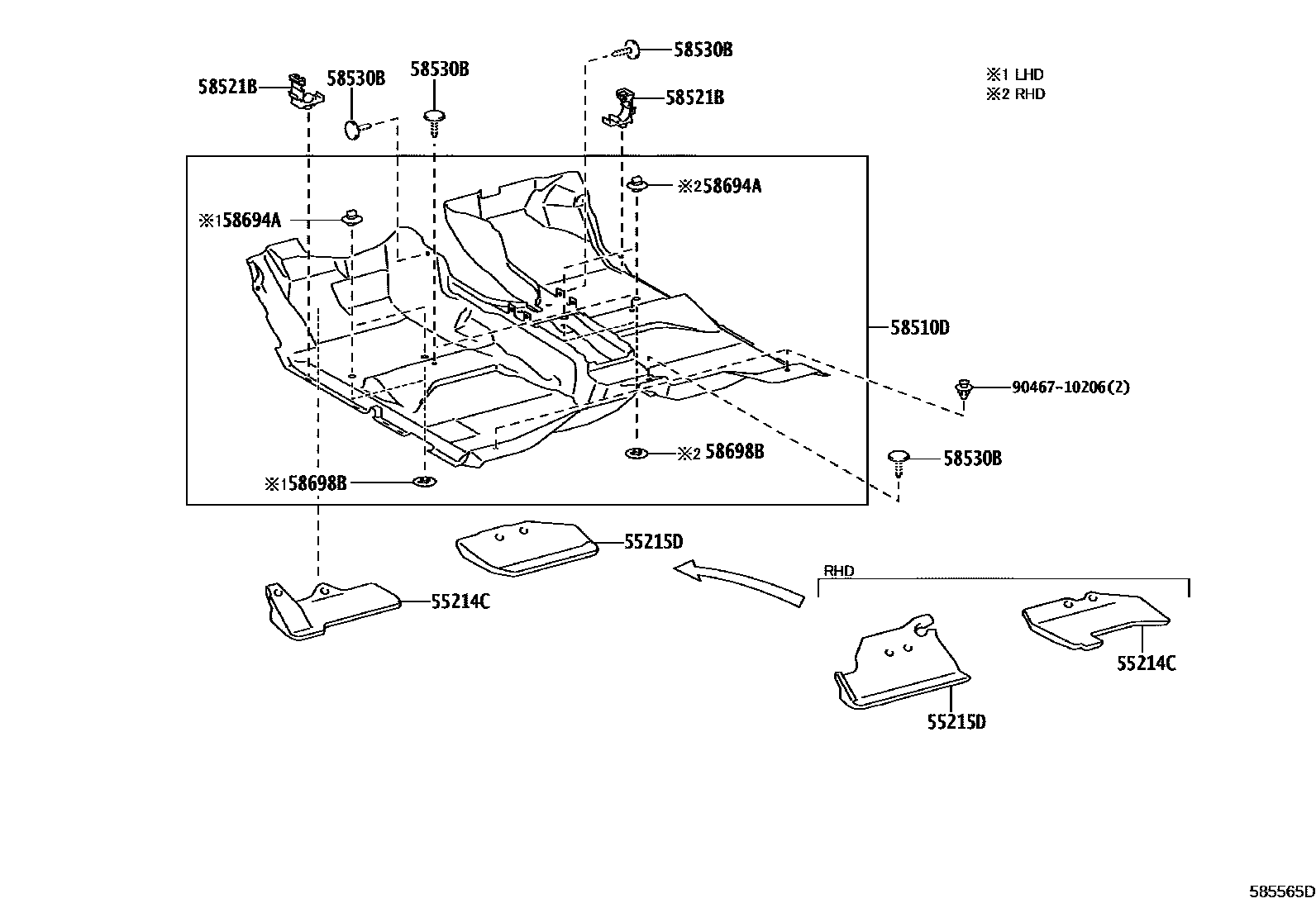 5854 — FLOOR MAT & SILENCER PAD