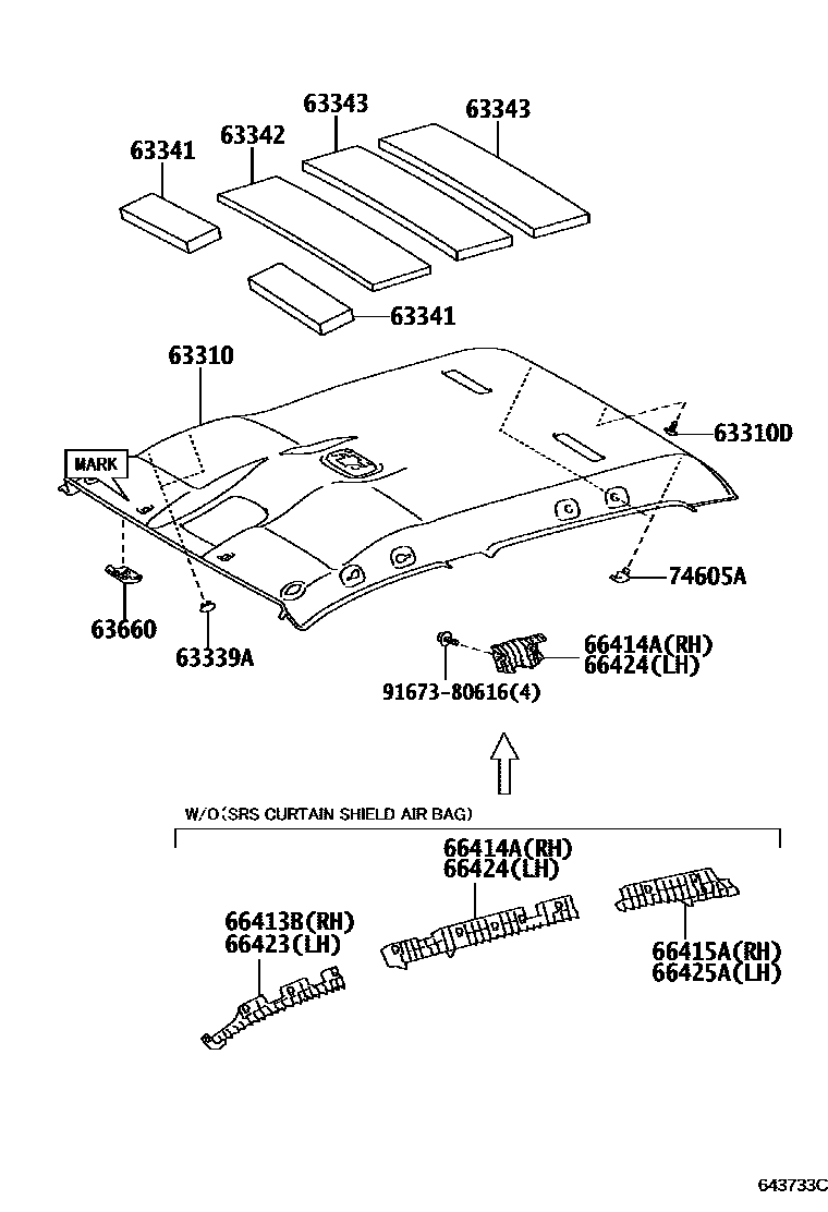 6452 — ROOF HEADLINING & SILENCER PAD