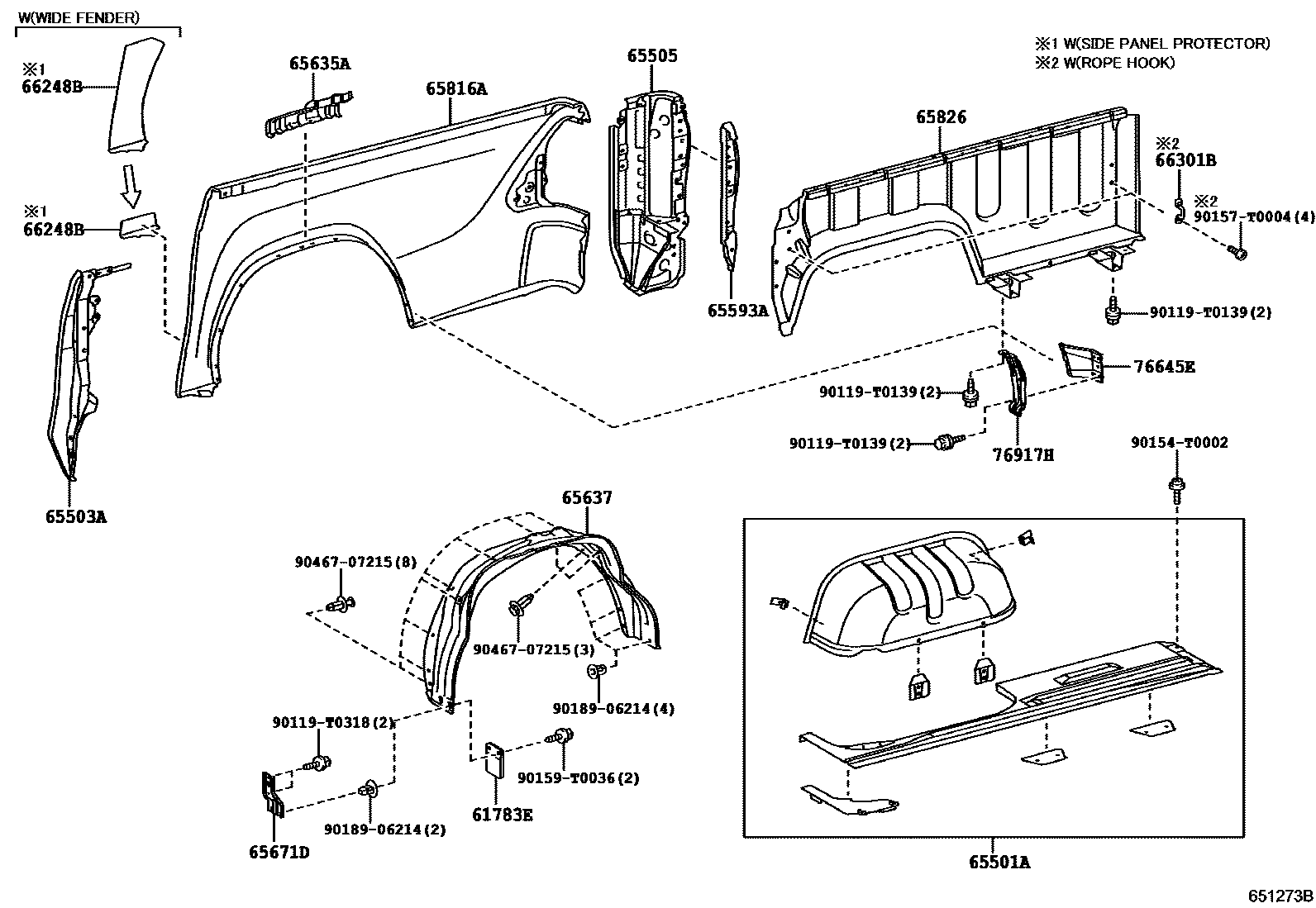 6554 — REAR BODY SIDE PANEL