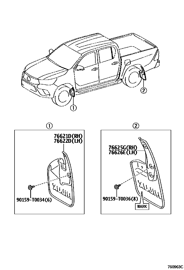 7652 — SPOILER & SIDE MUDGUARD