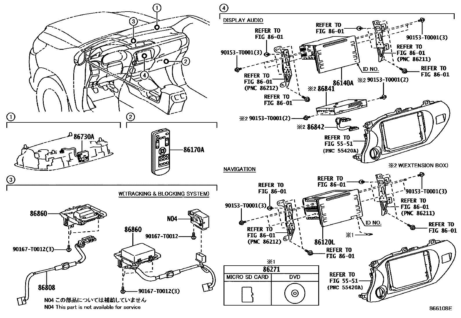 8603 — NAVIGATION & FRONT MONITOR DISPLAY