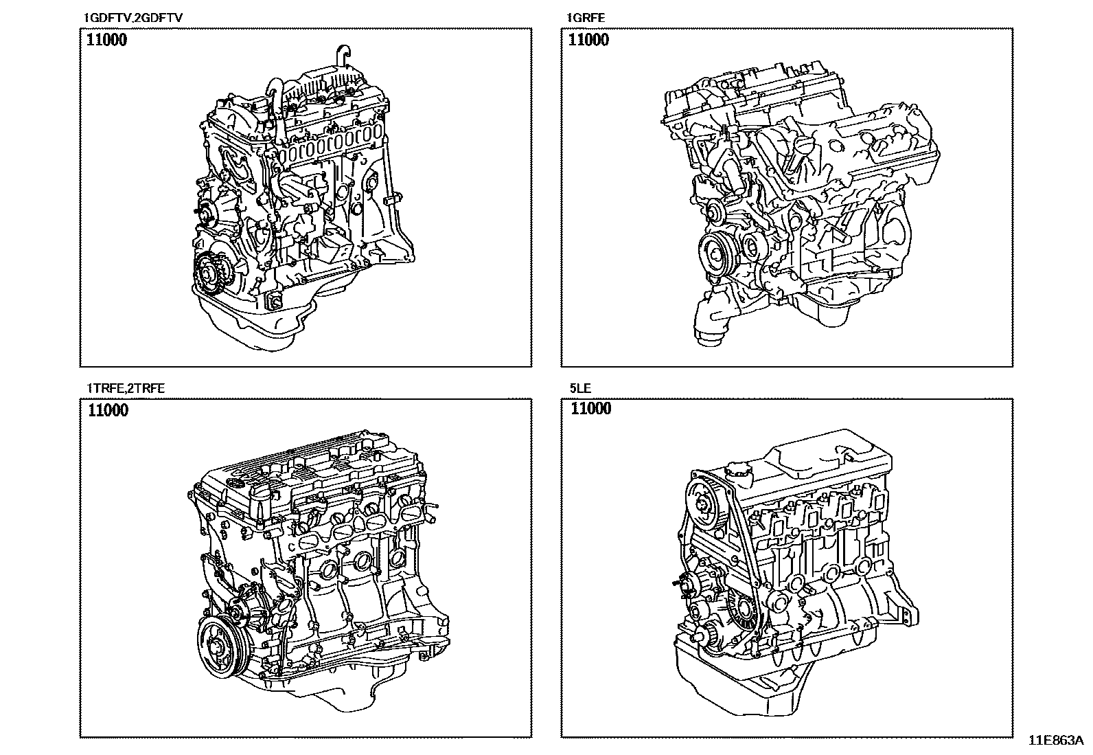 1101 — PARTIAL ENGINE ASSEMBLY