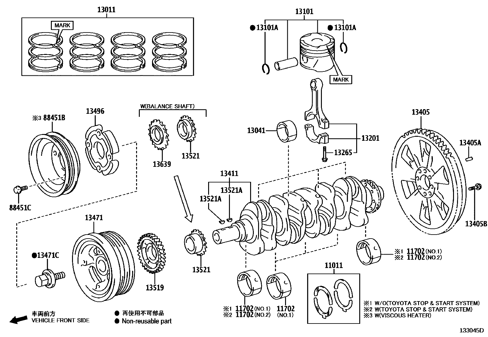 1301 — CRANKSHAFT & PISTON