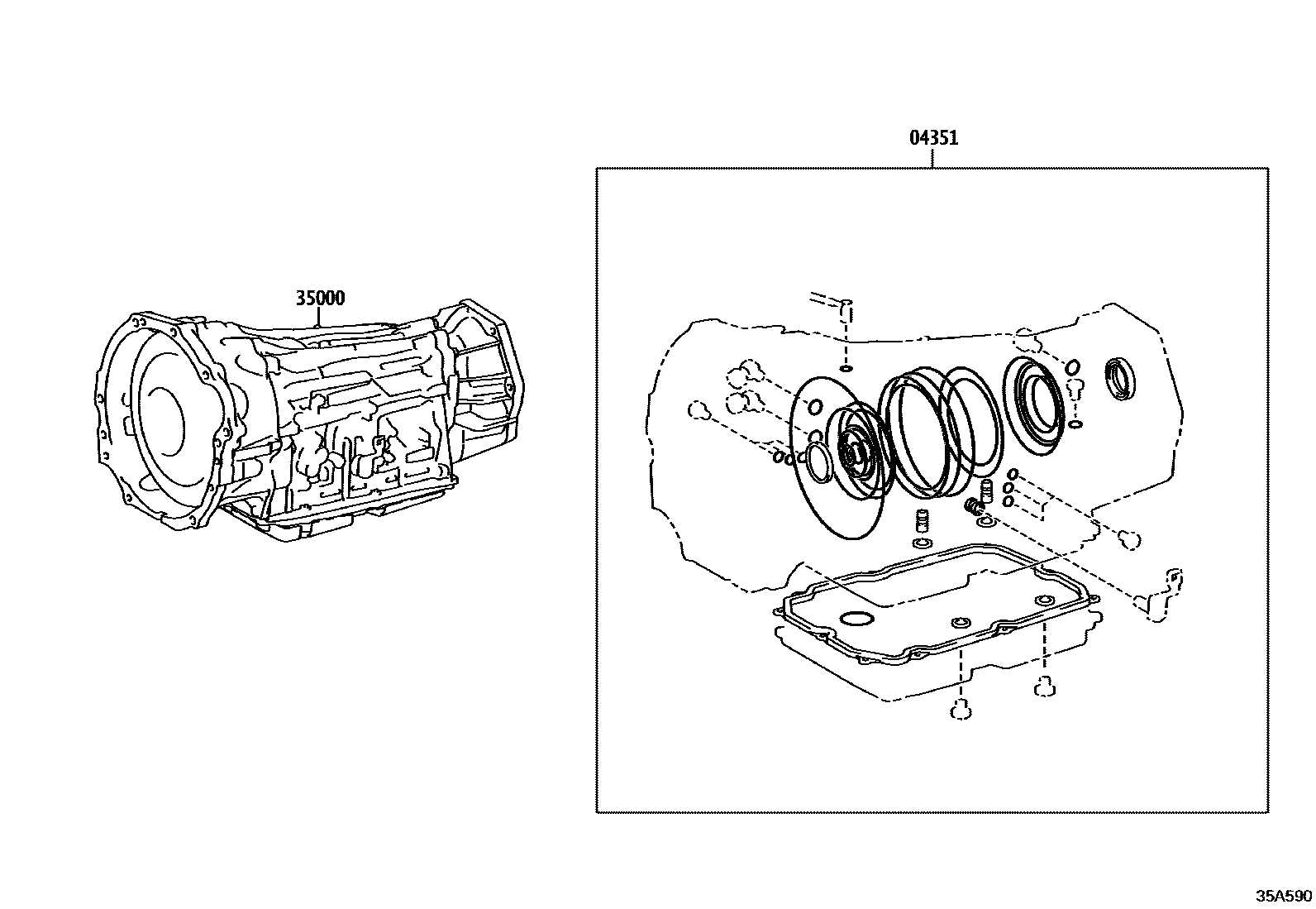 3501 — TRANSAXLE OR TRANSMISSION ASSY & GASKET KIT (ATM)
