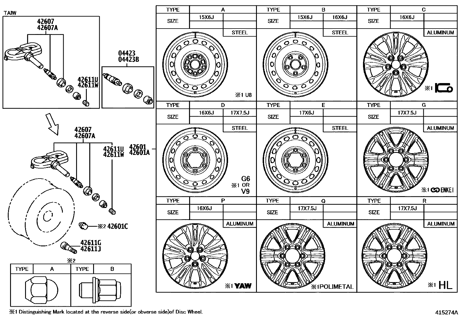 4103 — DISC WHEEL & WHEEL CAP