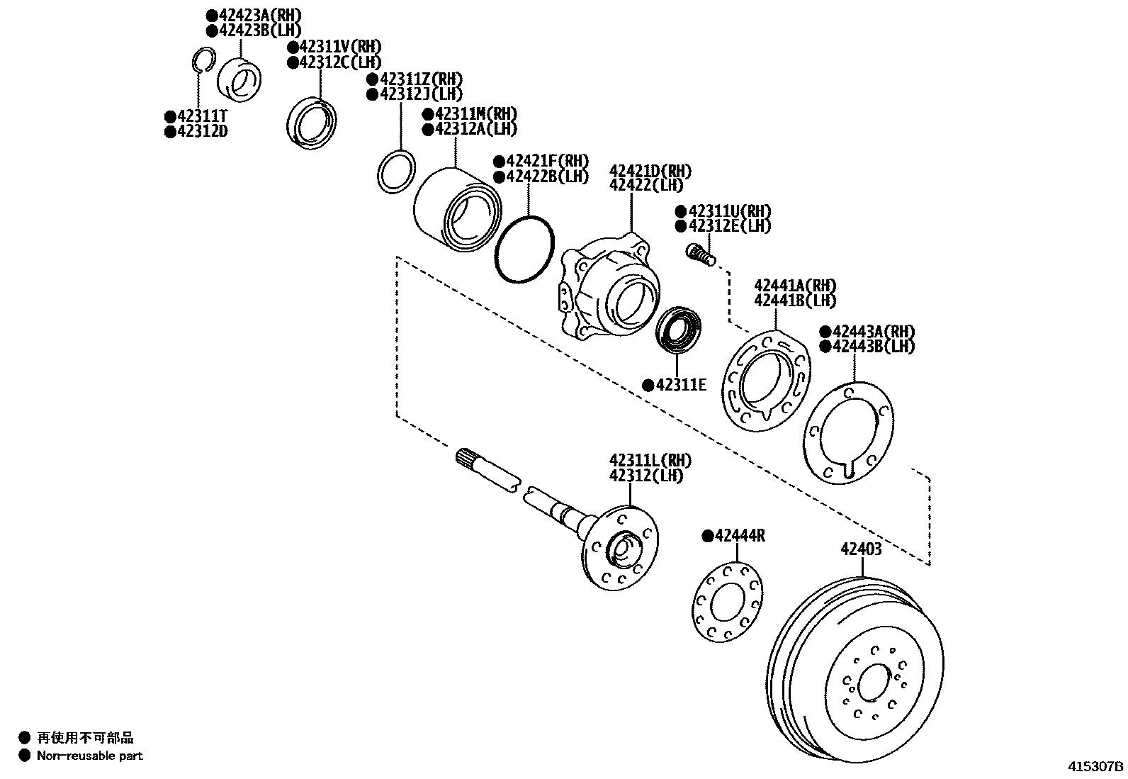 4102 — REAR AXLE SHAFT & HUB