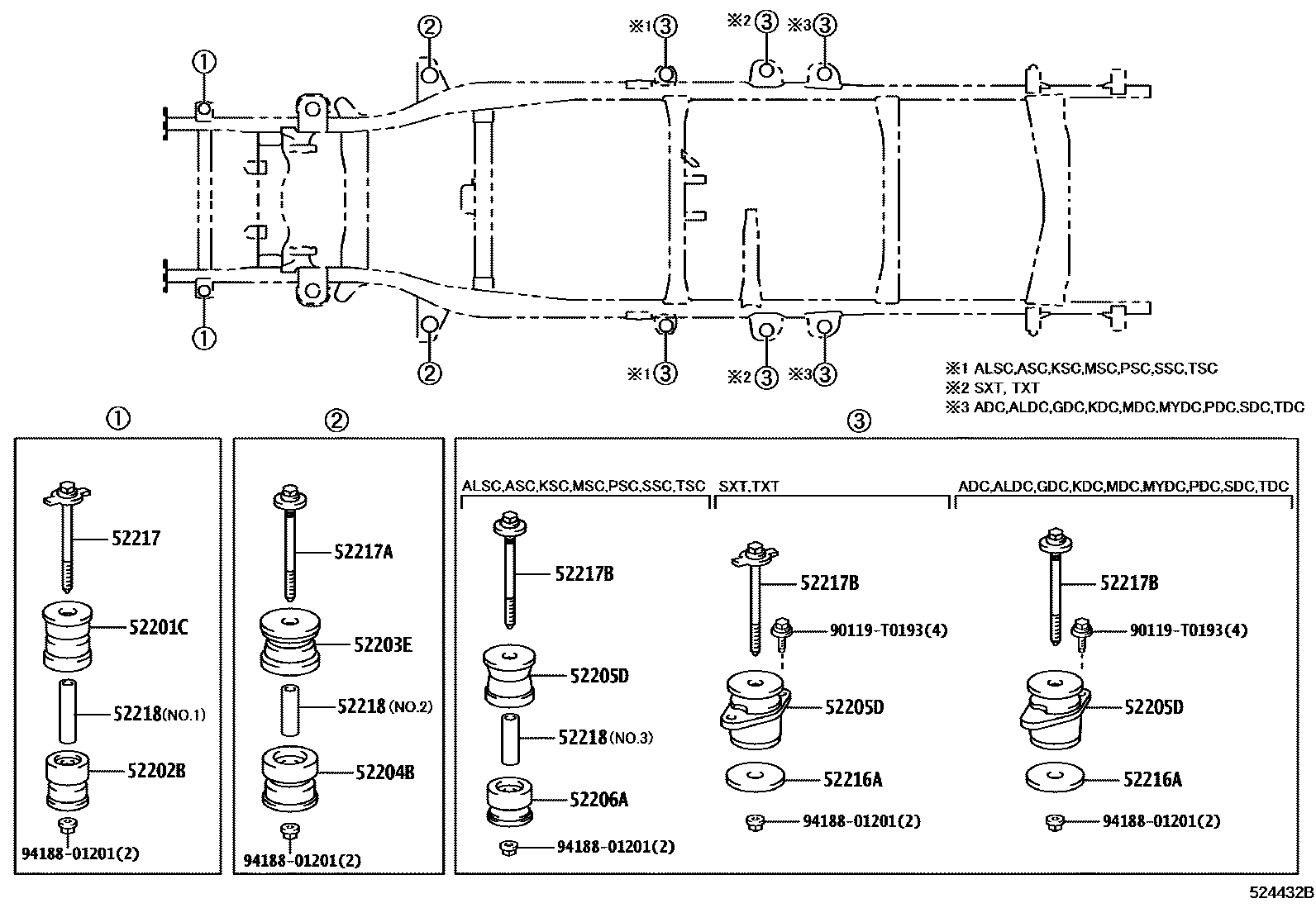 5251 — CAB MOUNTING & BODY MOUNTING