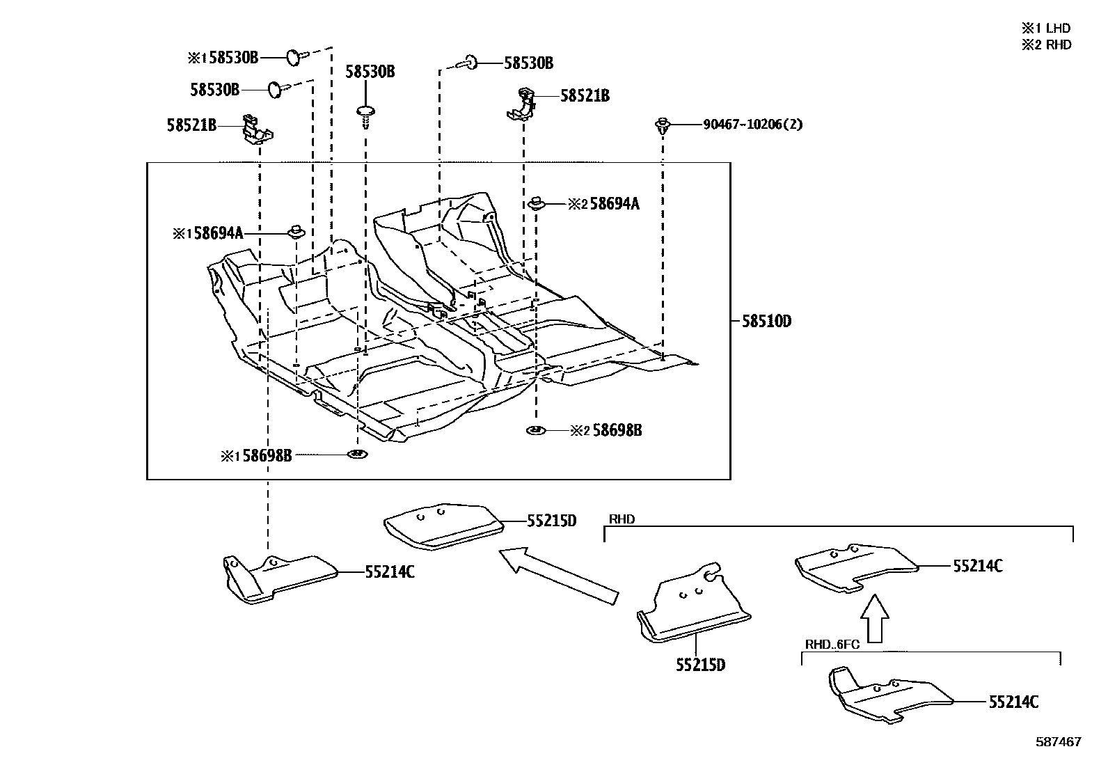 5854 — FLOOR MAT & SILENCER PAD