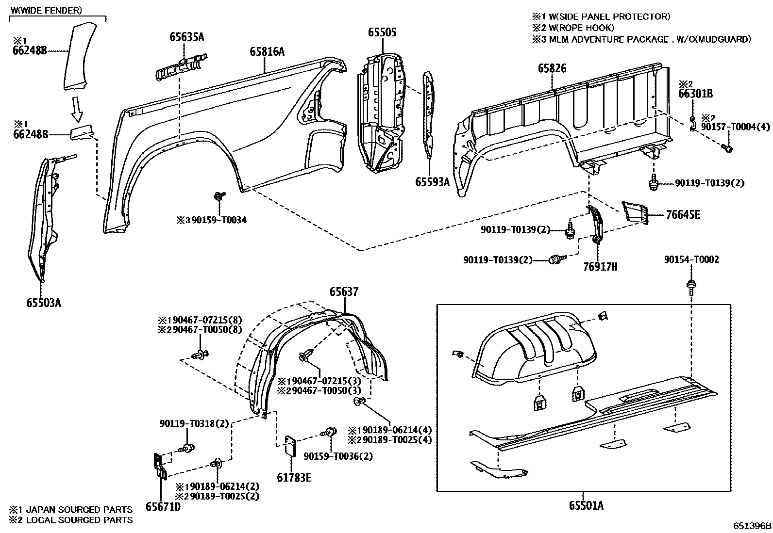 6554 — REAR BODY SIDE PANEL