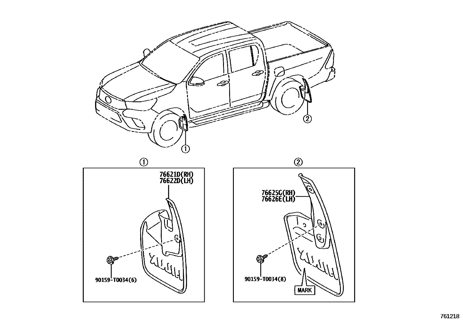 7652 — SPOILER & SIDE MUDGUARD