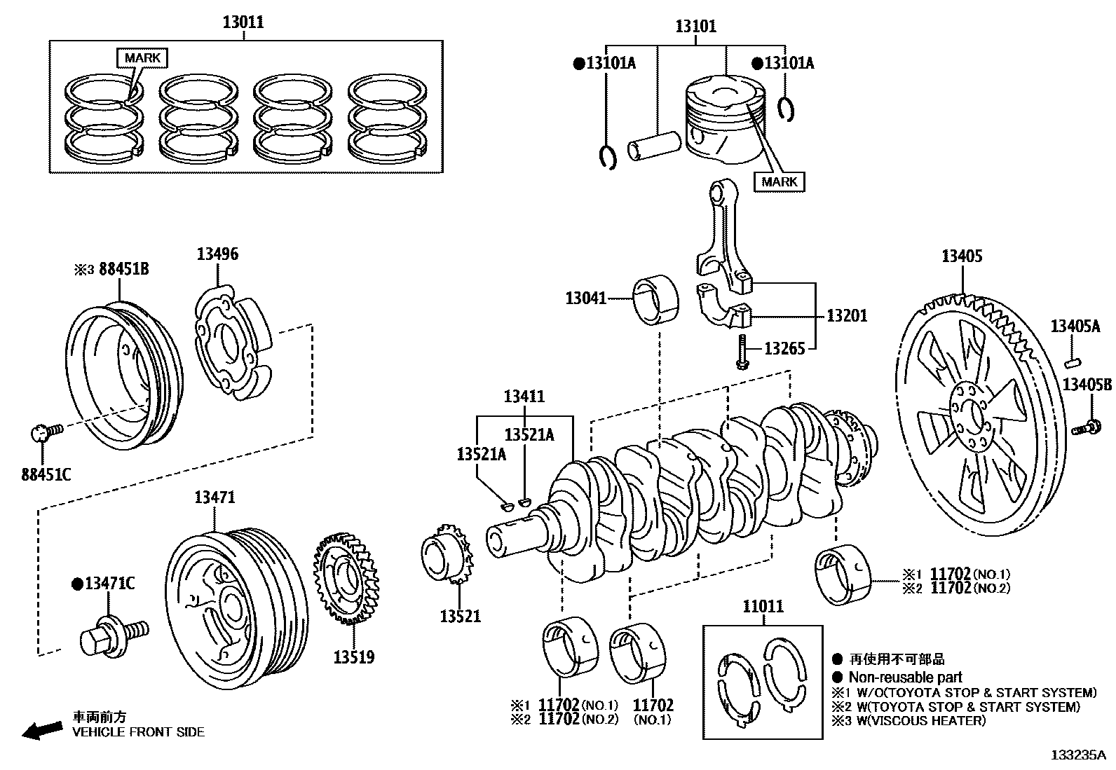 1301 — CRANKSHAFT & PISTON