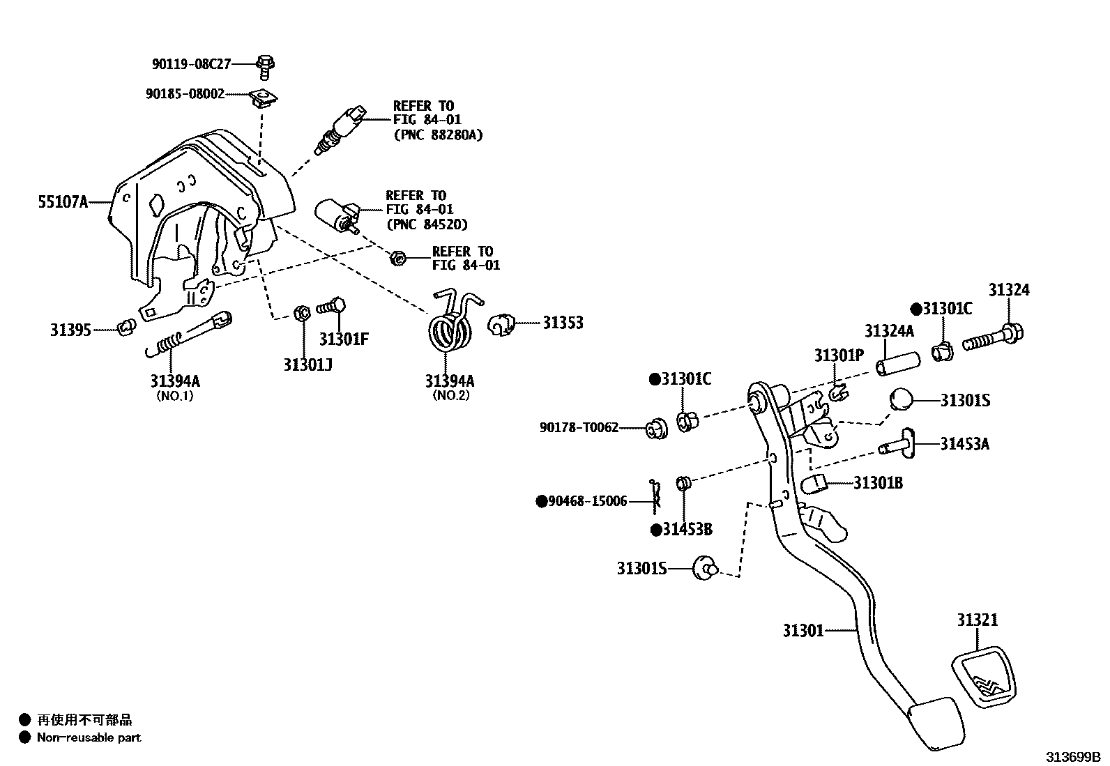 3102 — CLUTCH PEDAL & FLEXIBLE HOSE