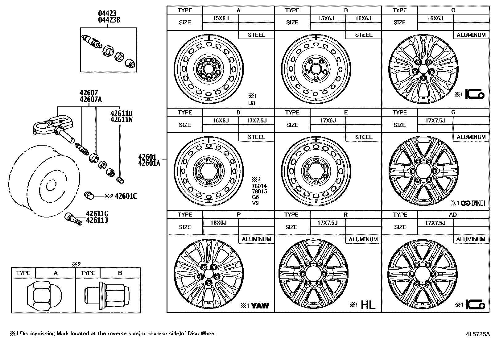 4103 — DISC WHEEL & WHEEL CAP