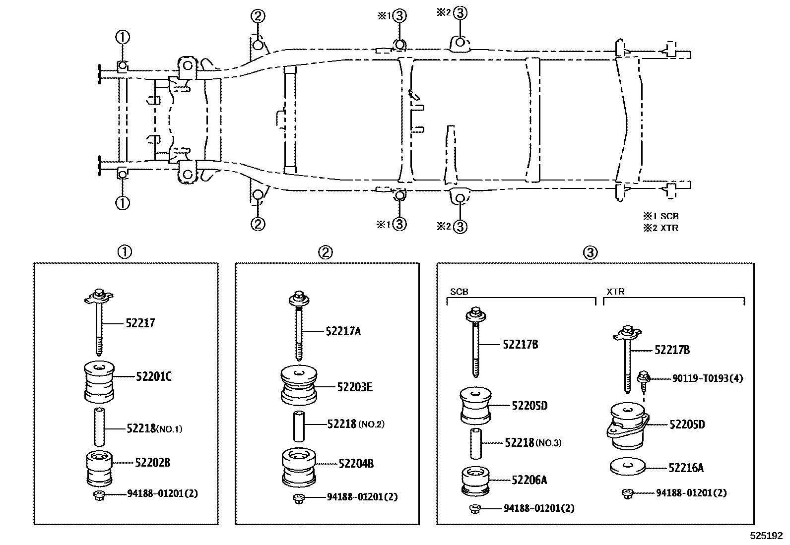 5251 — CAB MOUNTING & BODY MOUNTING