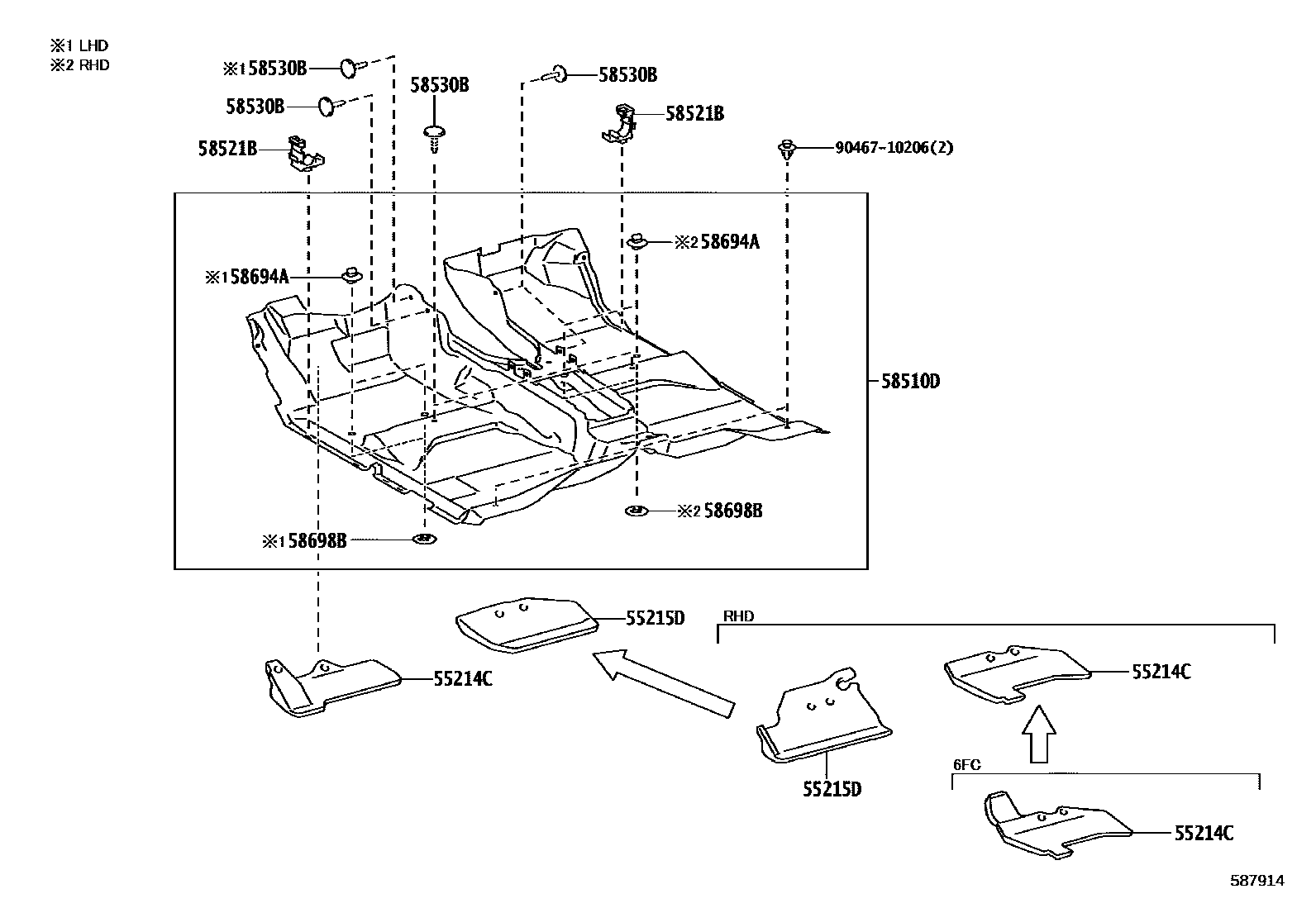 5854 — FLOOR MAT & SILENCER PAD