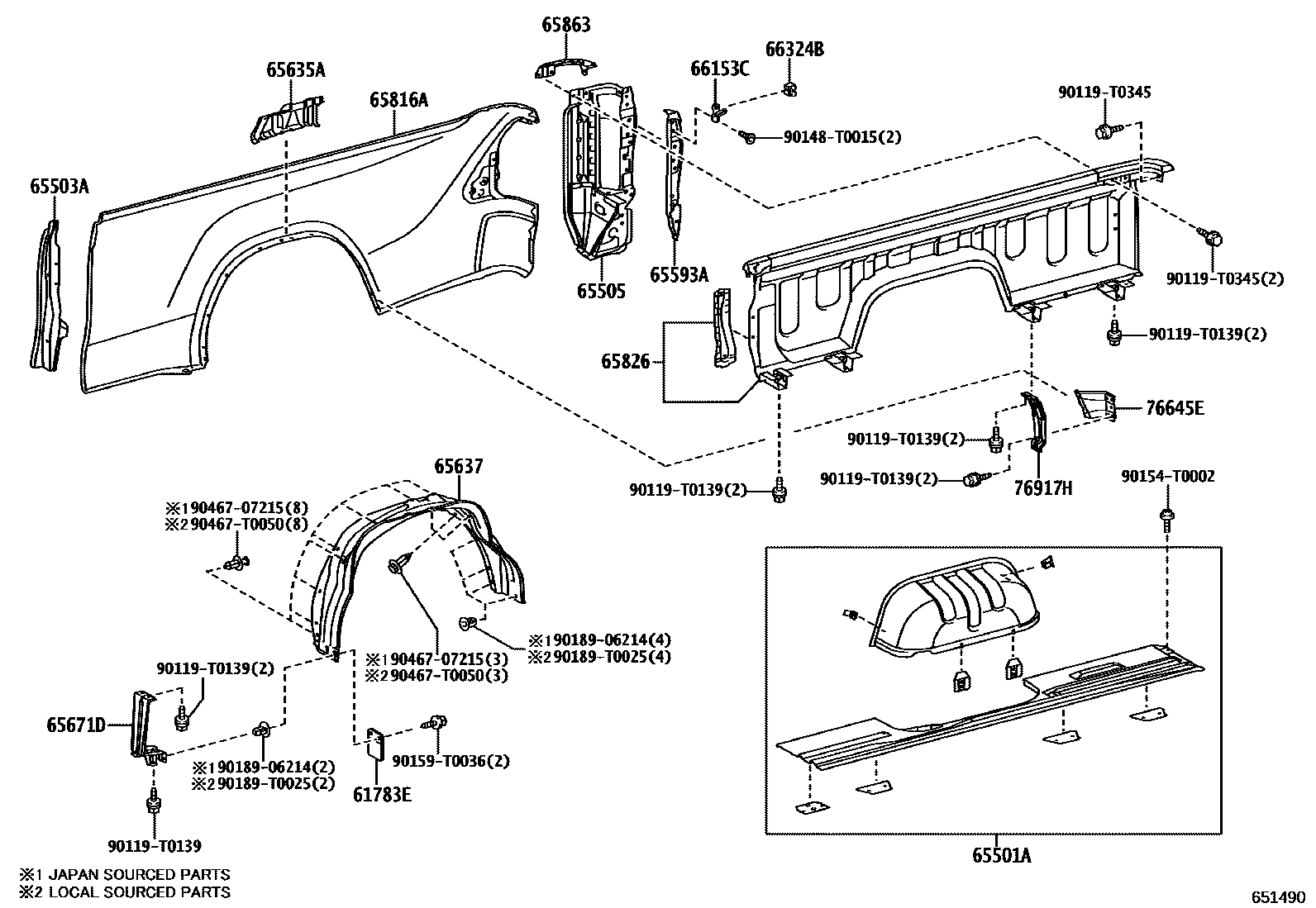6554 — REAR BODY SIDE PANEL
