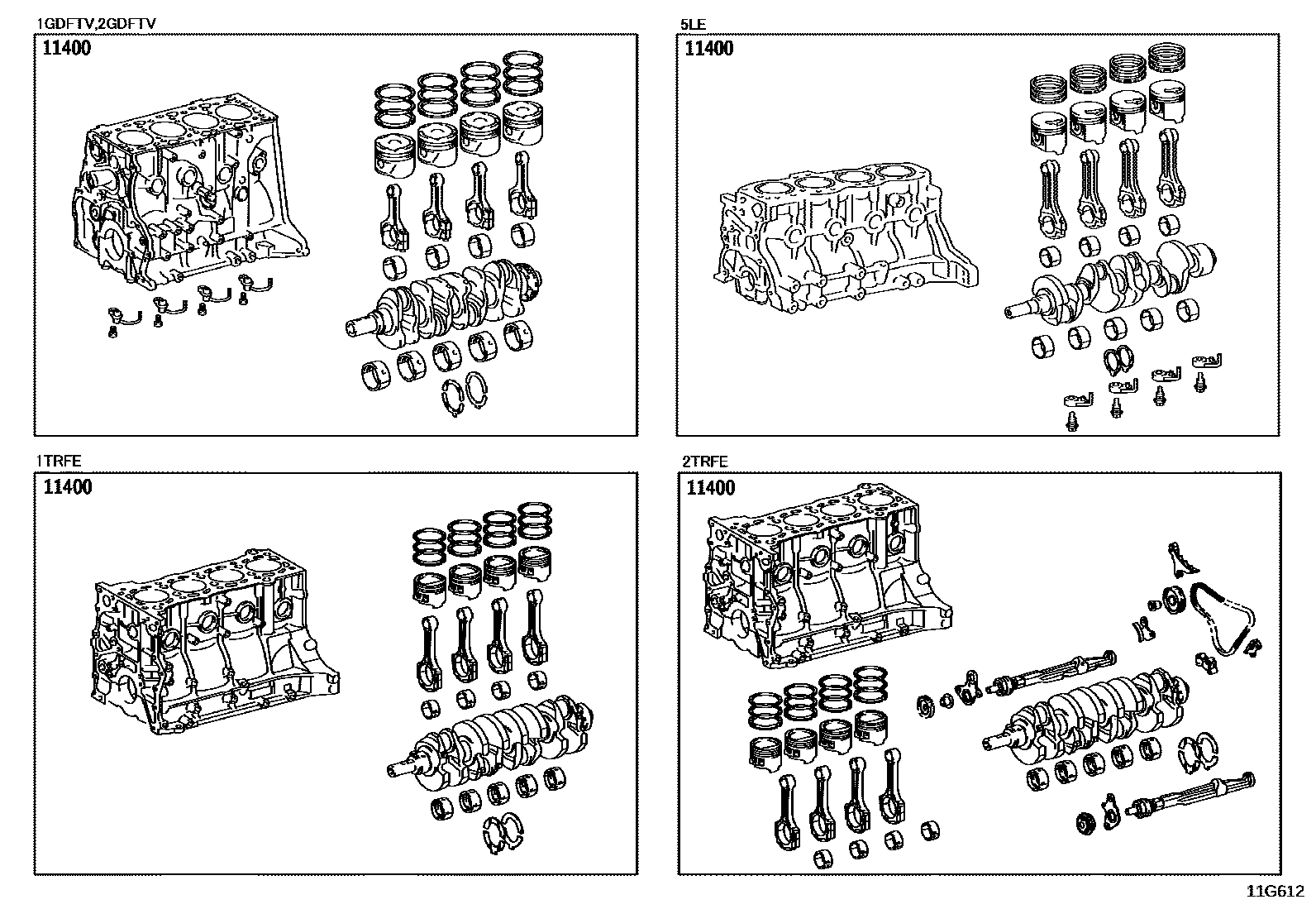 1102 — SHORT BLOCK ASSEMBLY