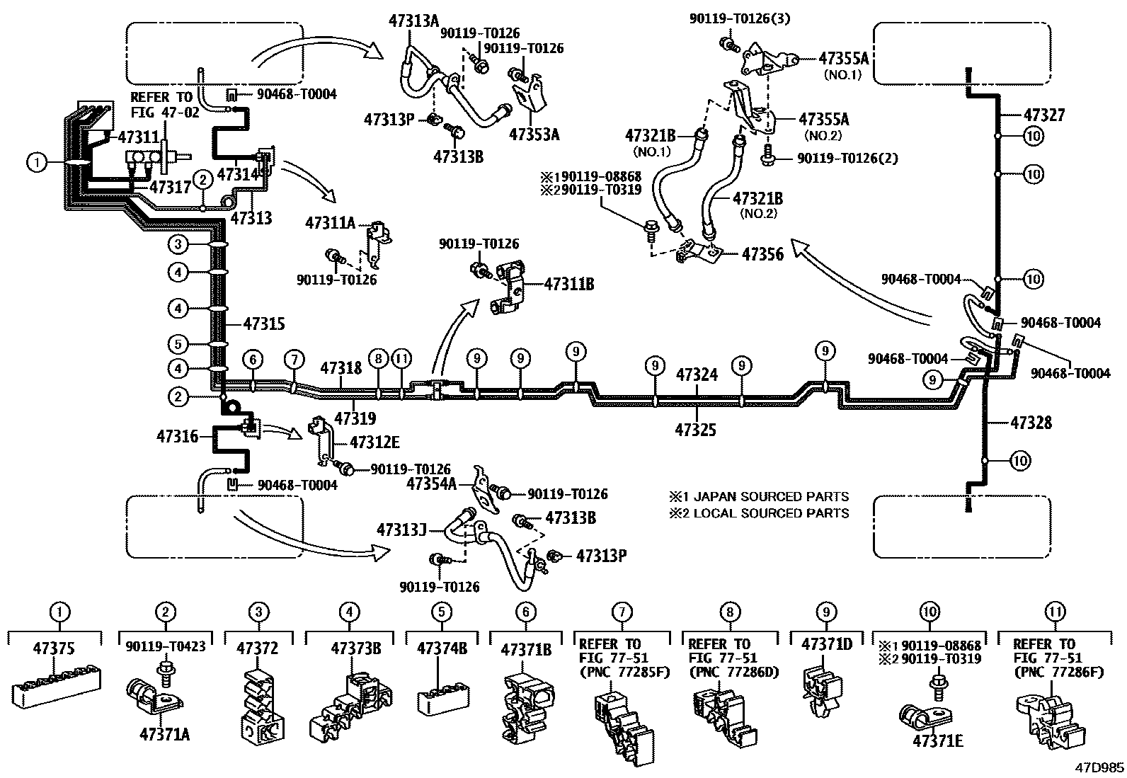 4708 — BRAKE TUBE & CLAMP