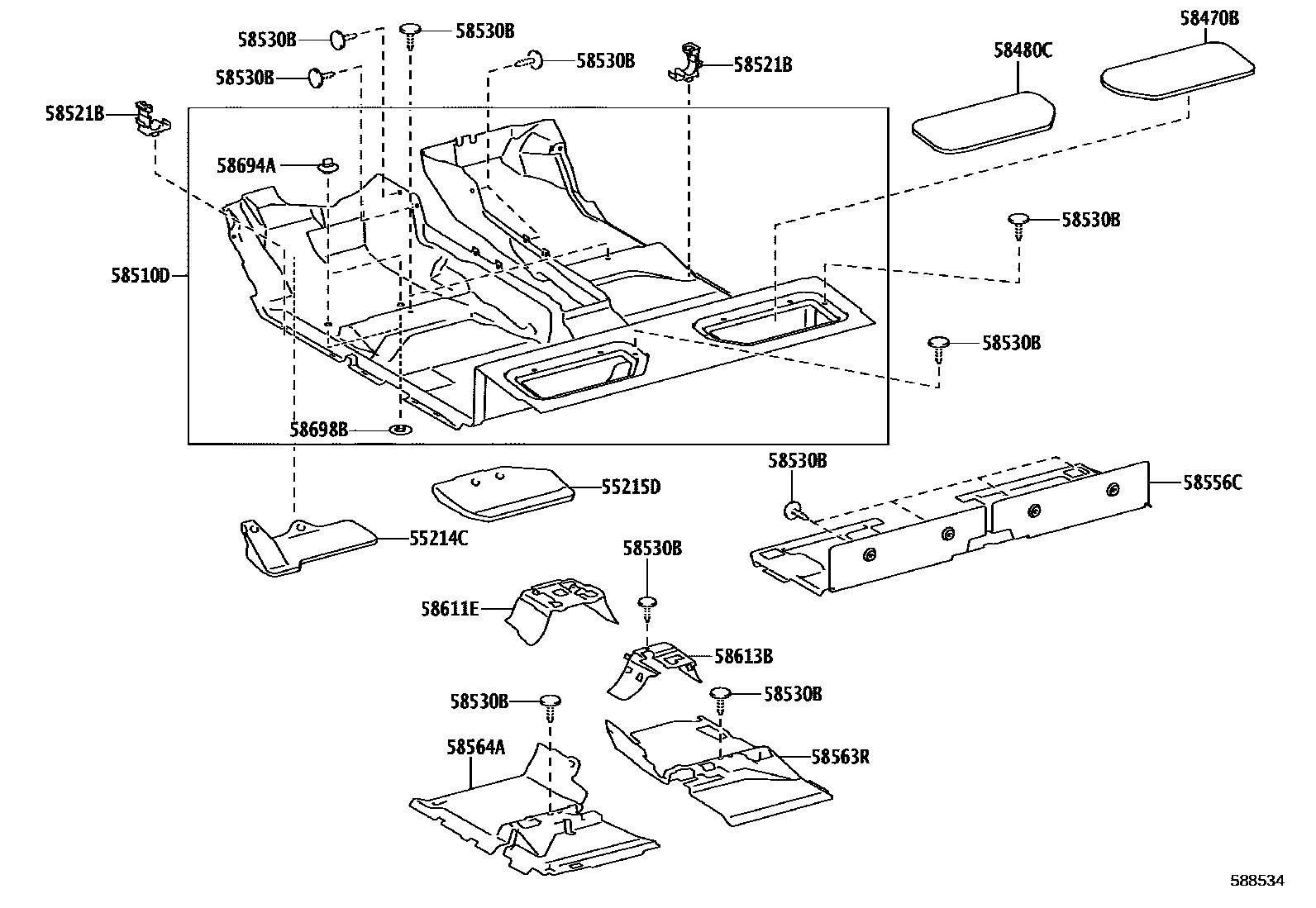 5854 — FLOOR MAT & SILENCER PAD