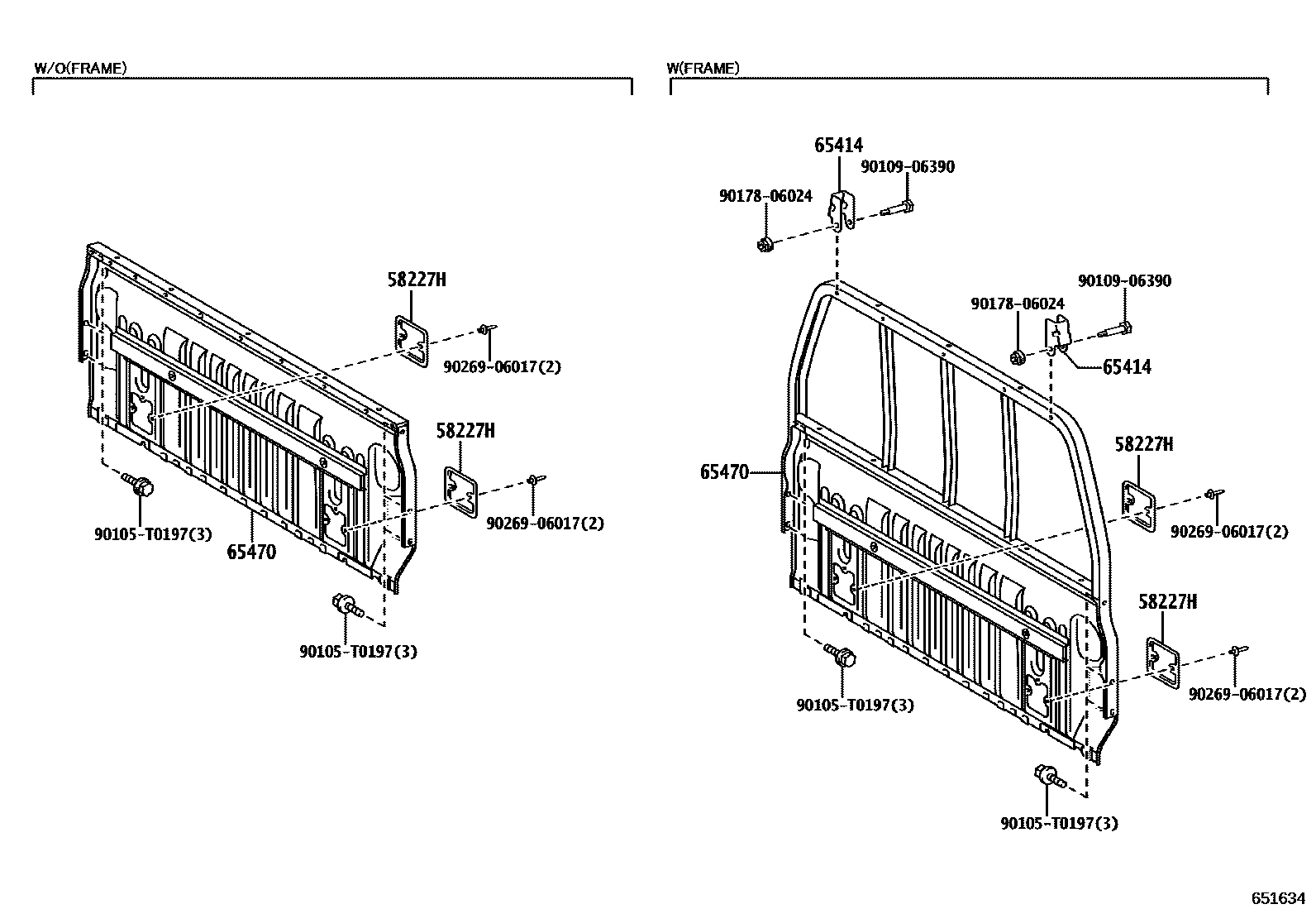 6553 — REAR BODY GUARD FRAME & TAIL GATE